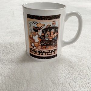 Vintage Mary Engelbreit Mug “Life Is Just a Chair of Bowlies” Cup ME Ink 1990s